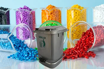 استفاده از مستربچ در محصولات سطل زباله پدالدار 40 لیتری